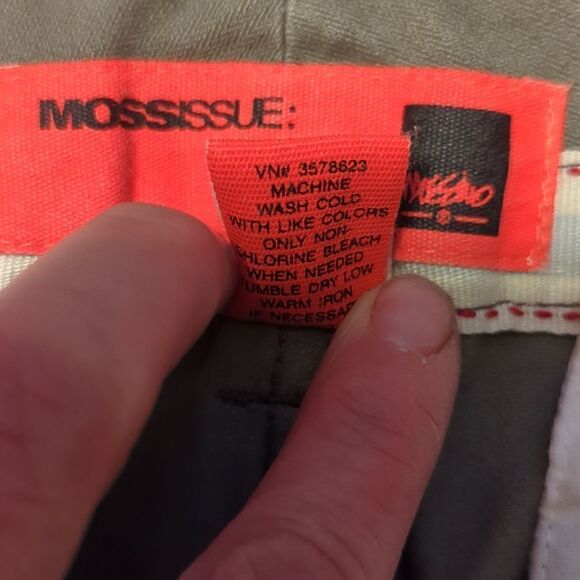 Mossimo Mossissue Womens Pants Olive Size 13 BNWT W/Belt Pockets Front & Back - Picture 6 of 11